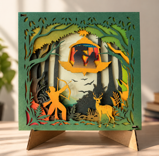 Diwali Bundle - Lantern, Layer Art & Veer Hanuman