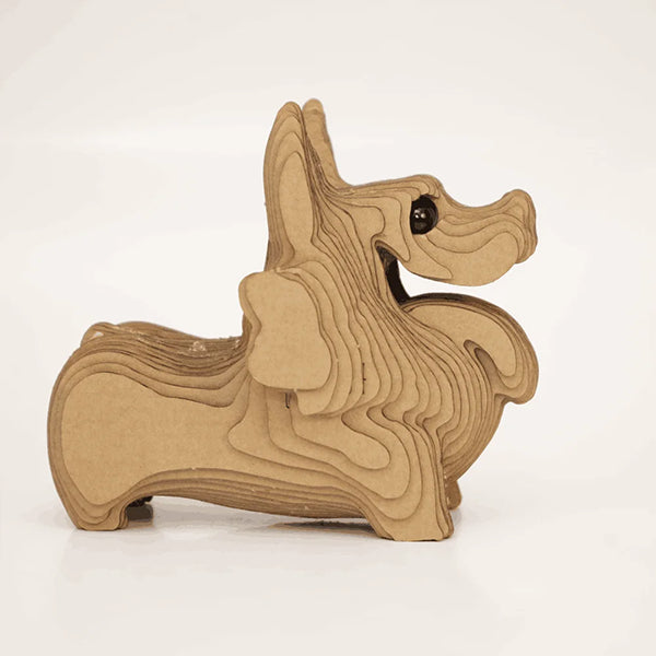 Dog DIY corrugated cardboard craft kit, photo 4