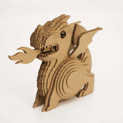 Dragon DIY corrugated cardboard craft kit, photo 3