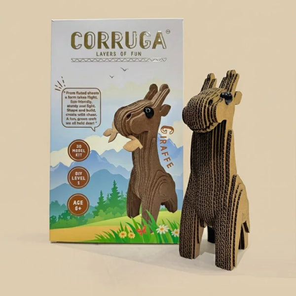 Giraffe DIY corrugated cardboard craft kit, photo 2