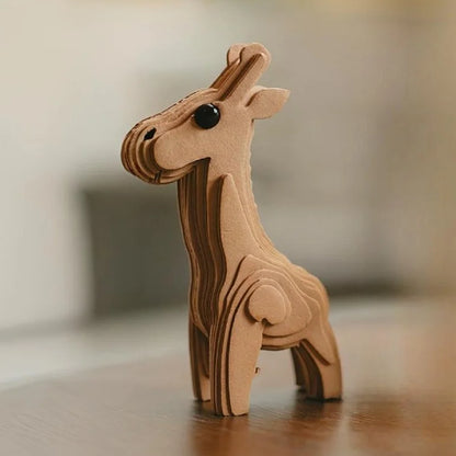Giraffe DIY corrugated cardboard craft kit, photo 5