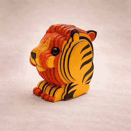 Lion DIY corrugated cardboard craft kit, photo 2