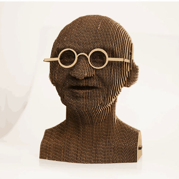 Mahatma Gandhi DIY corrugated cardboard craft kit, photo 1