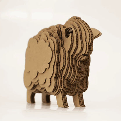 Sheep DIY corrugated cardboard craft kit, photo 4