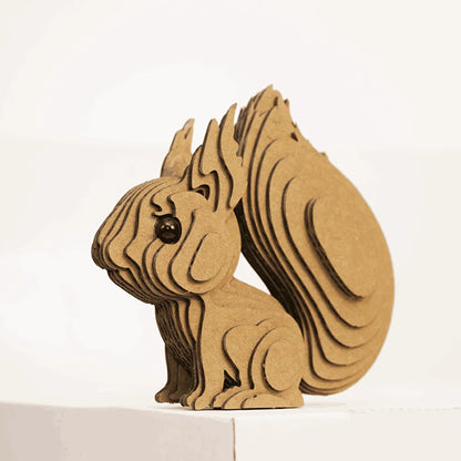 Squirrel DIY corrugated cardboard craft kit, photo 3