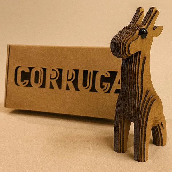 Giraffe DIY corrugated cardboard craft kit, photo 6