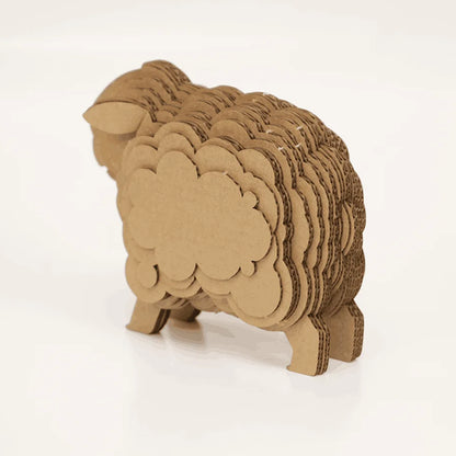 Sheep DIY corrugated cardboard craft kit, photo 6